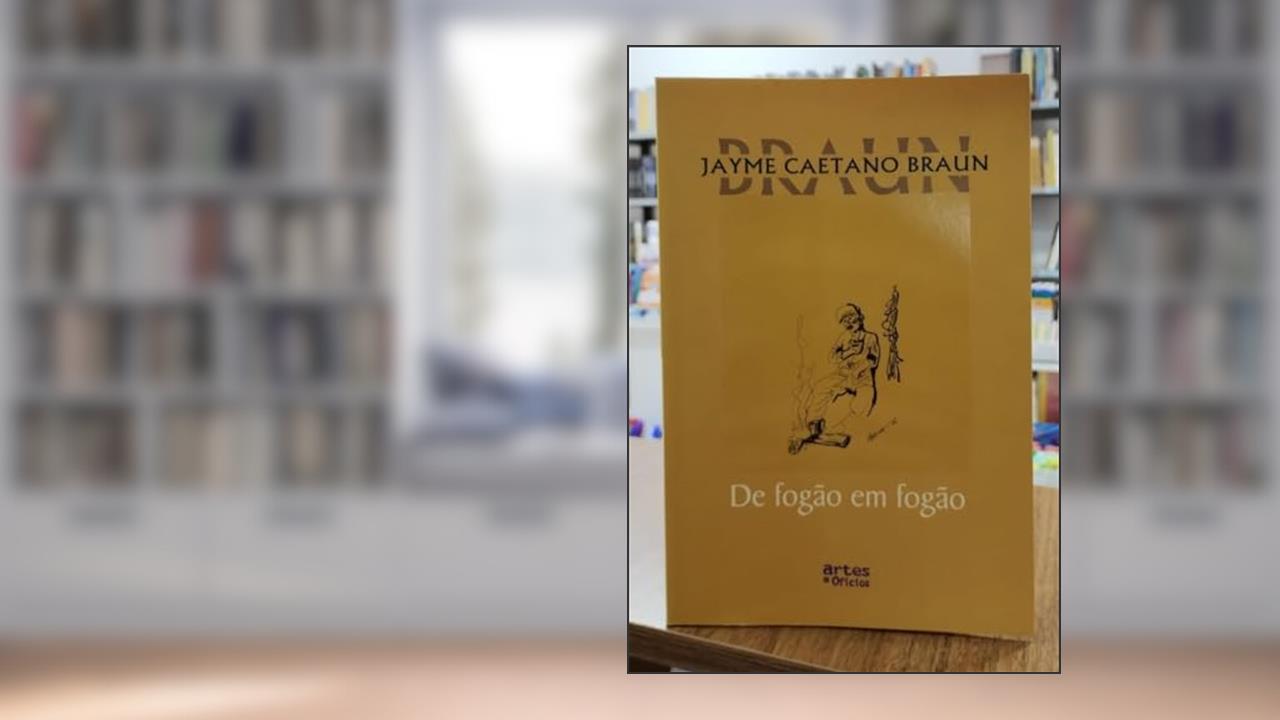 Capa de De Fogão em Fogão, do autor Jayme Caetano Braun