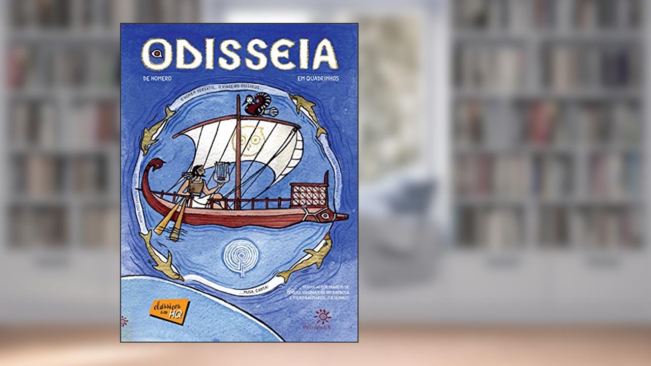 Capa de Odisseia em quadrinhos, do autor Homero