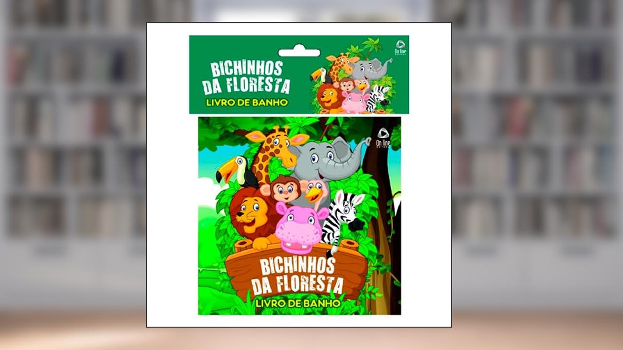 Capa de Bichinhos da Floresta Livro de banho, do autor On Line Editora