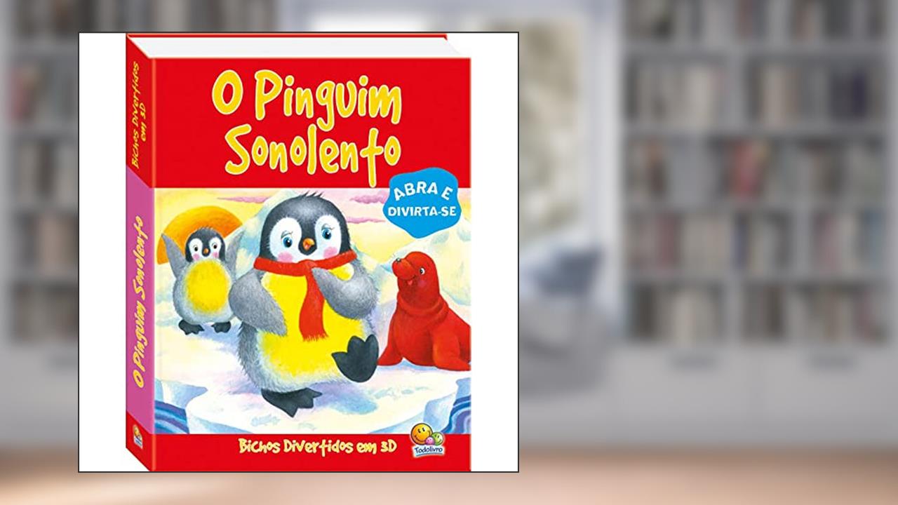 Capa de Bichos divertidos em 3D: Pinguim Sonolento, O, do autor THE BOOK COMPANY