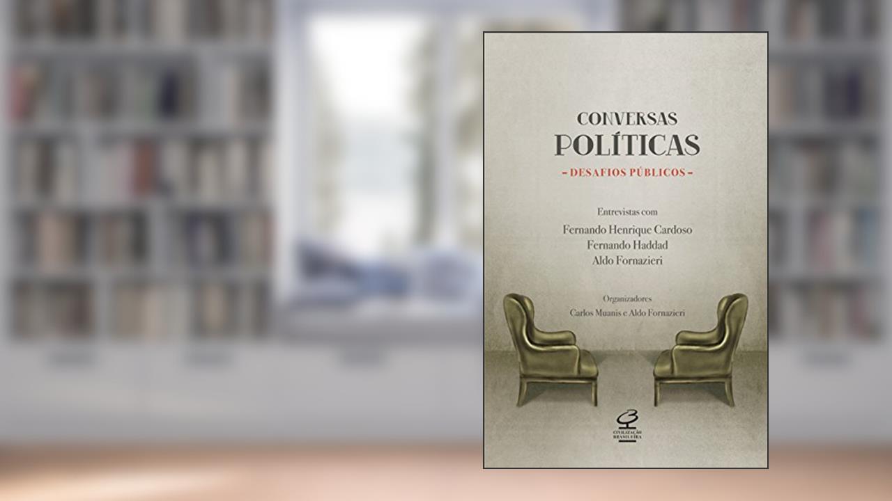 Capa de Conversas políticas: Desafios públicos, do autor Aldo Fornazieri; Carlos Muanis