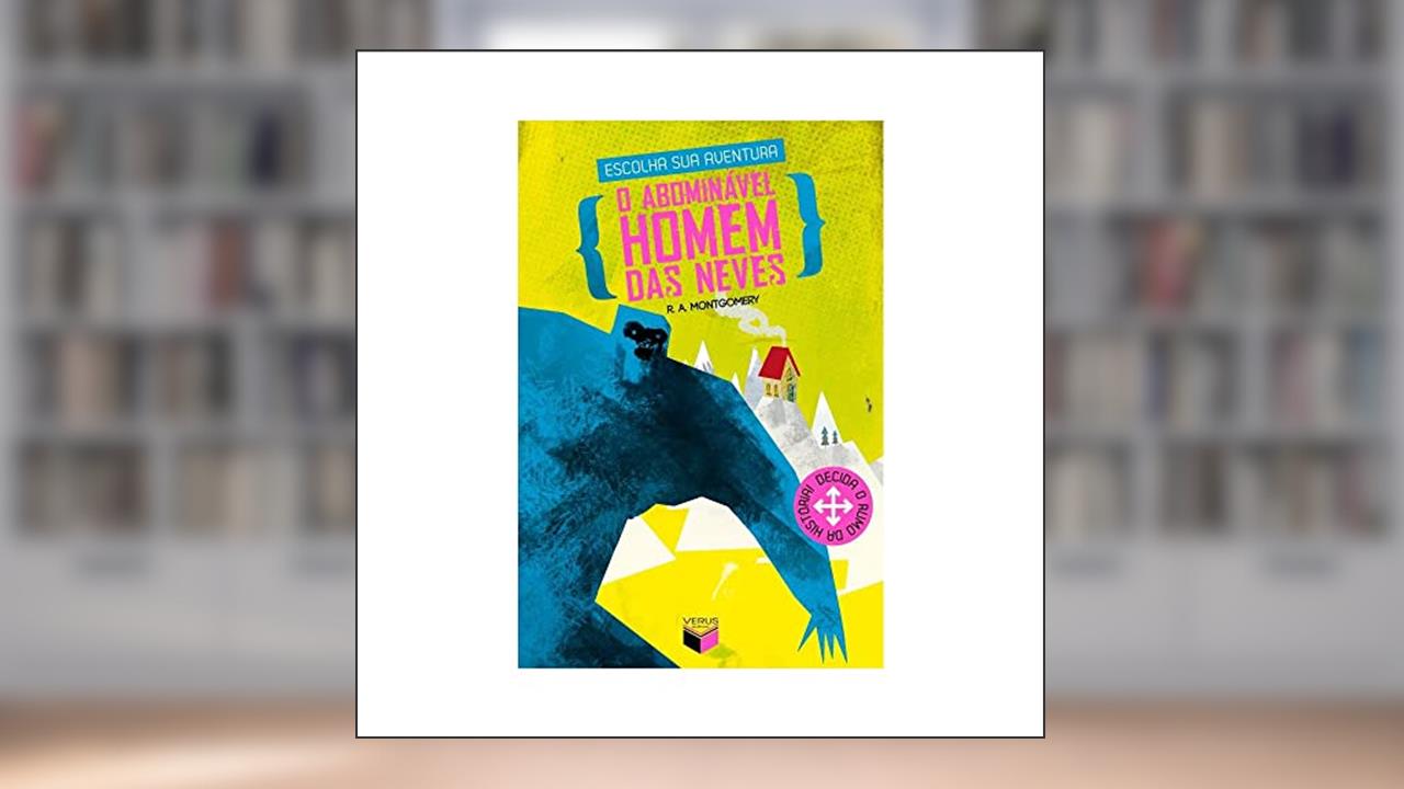 Capa de O abominável homem das neves, do autor R. A. Montgomery