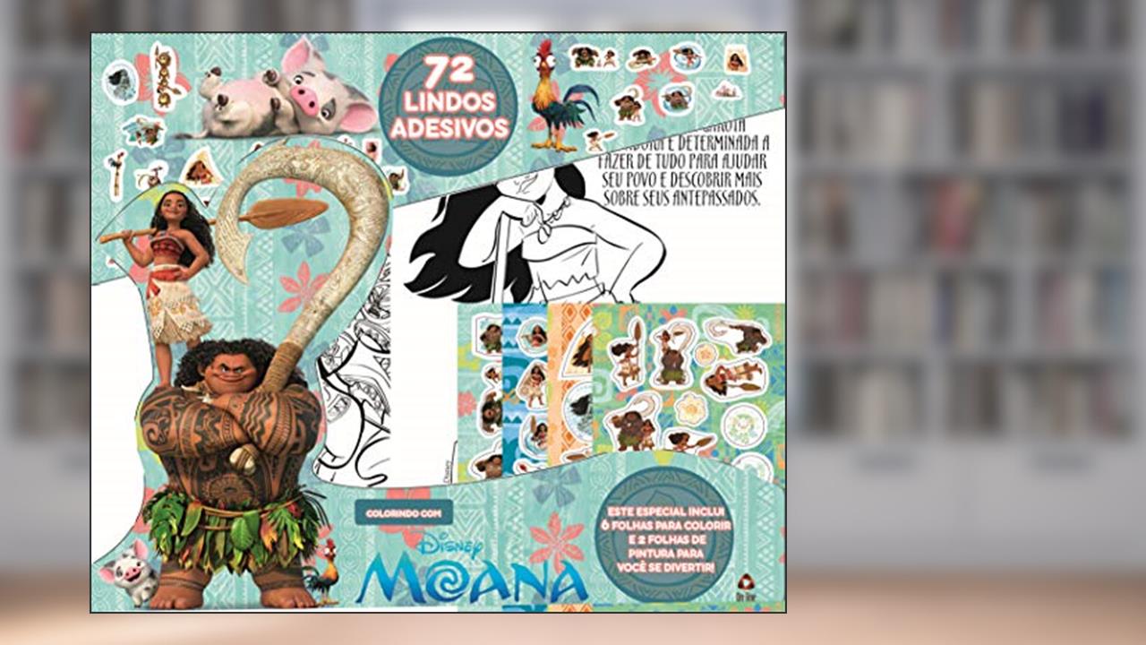 Capa de Disney - Colorindo com Moana, do autor On Line Editora