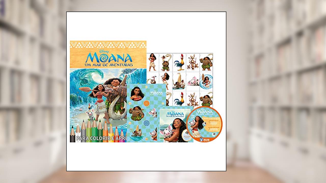 Capa de Moana. Disney - Caixa com 5 em 1 (+DVD), do autor Jefferson Ferreira