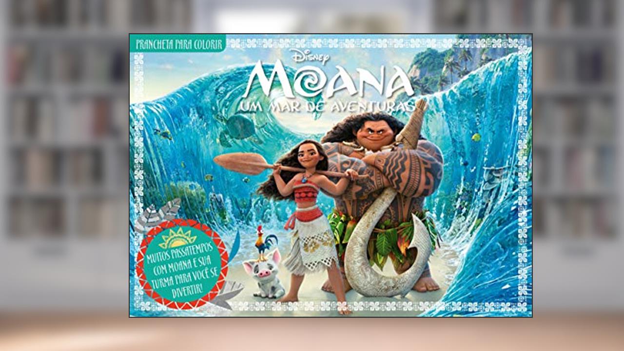 Capa de Disney Prancheta Para Colorir - Moana, do autor On Line Editora