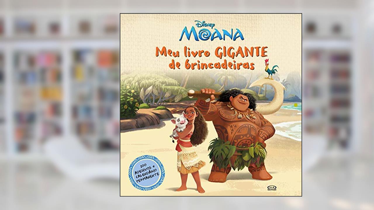 Capa de Moana: meu livro gigante de brincadeiras, do autor Disney