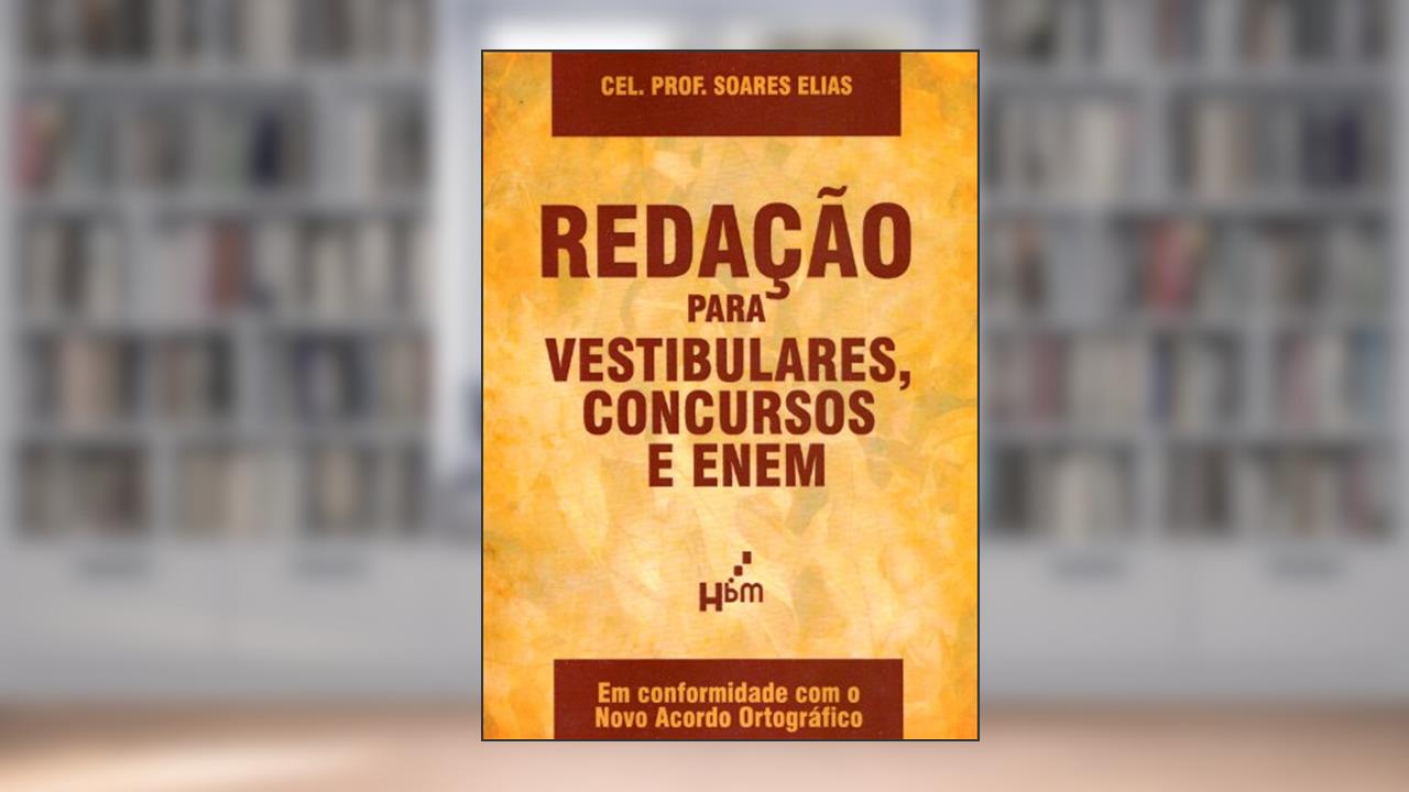 Capa de Redação para Vestibulares, Concursos e Enem, do autor Paulo Roberto Soares Elias