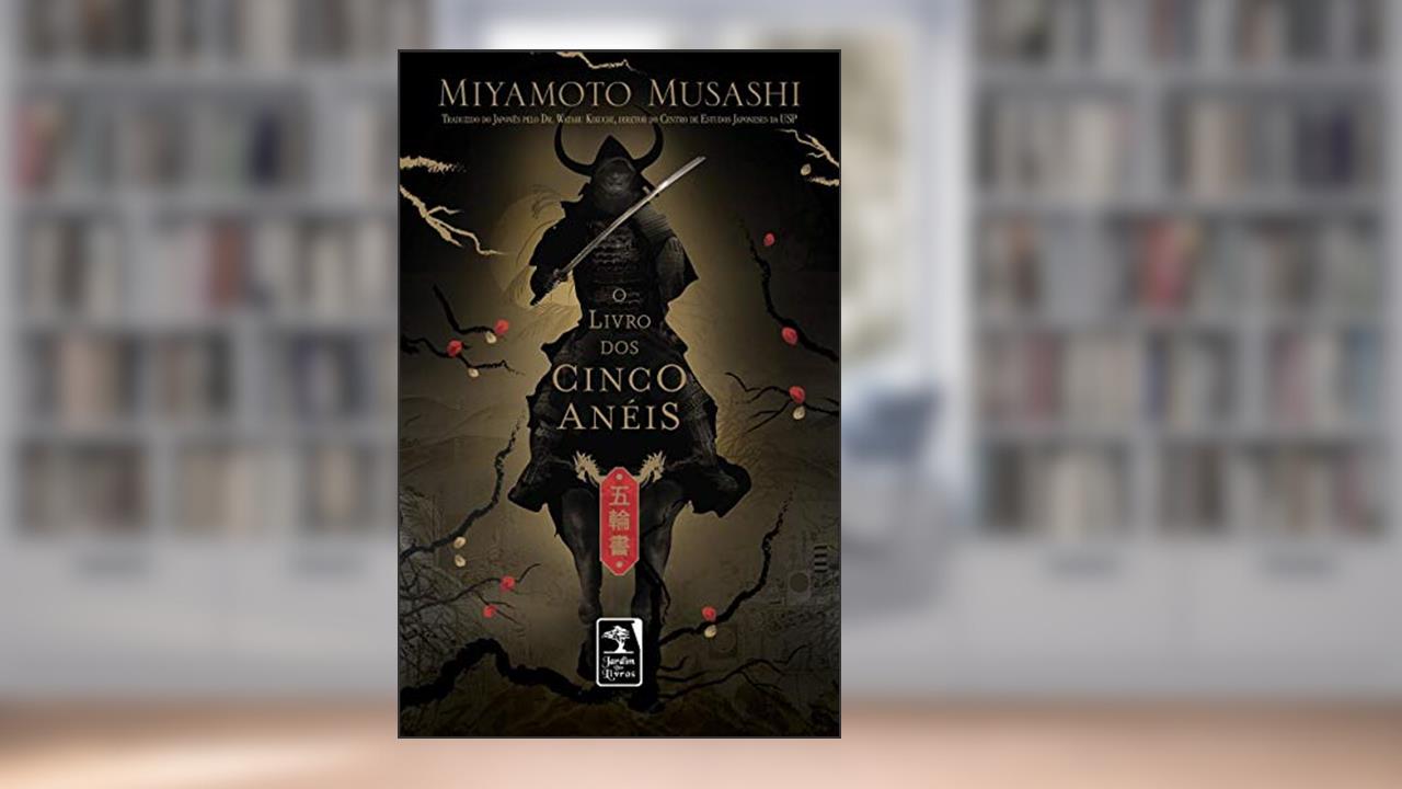 Capa de O livro dos cinco anéis, do autor Miyanoto Musashi