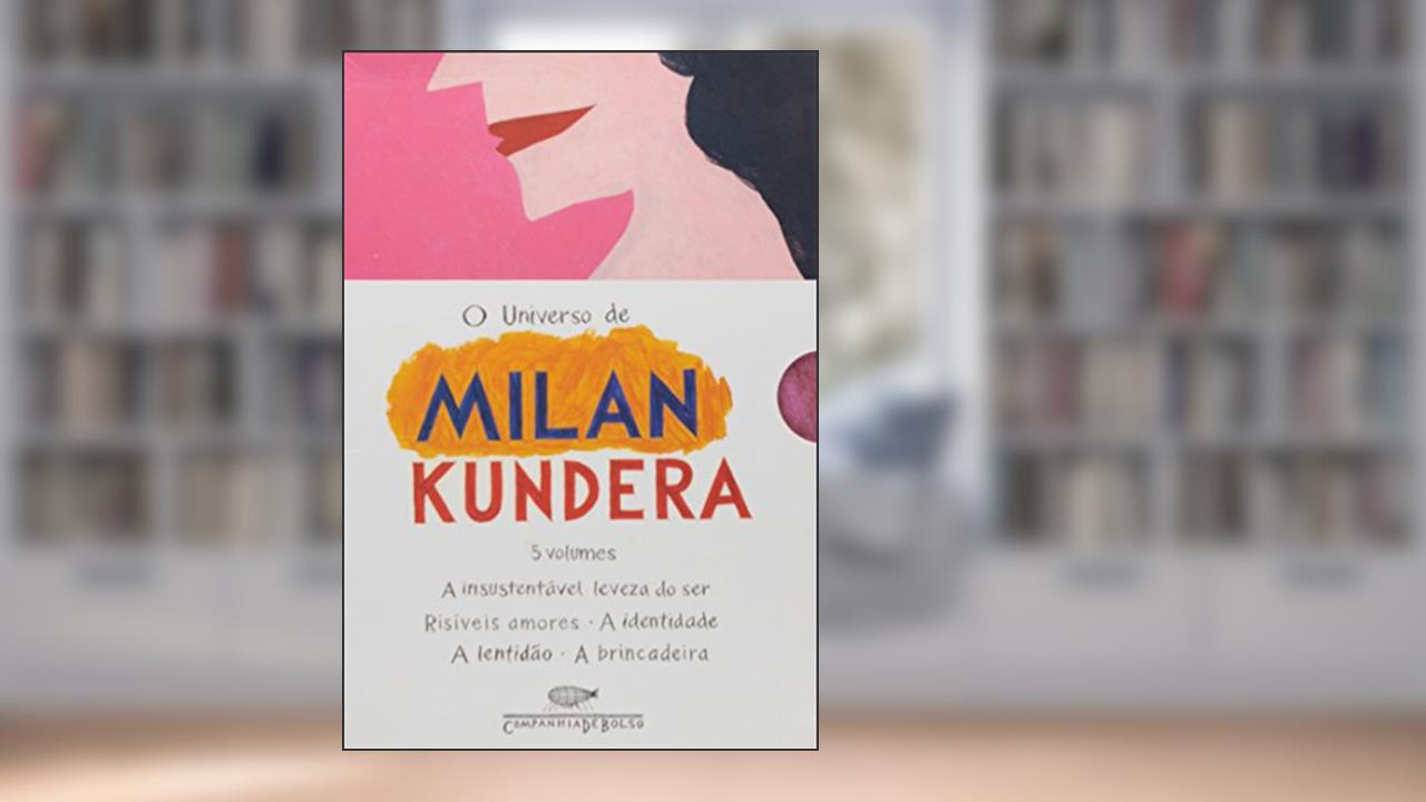 Capa de O Universo de Milan Kundera - Caixa com 5 Volumes, do autor Milan Kundera