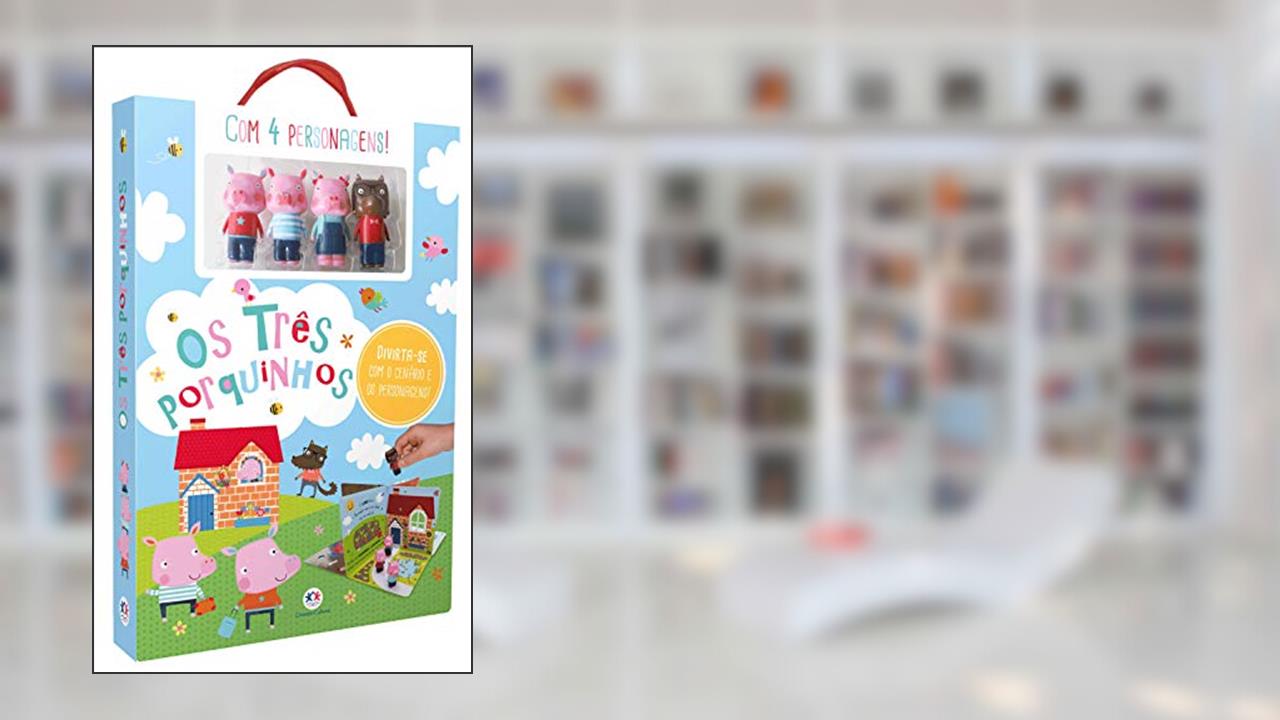 Capa de Os Três Porquinhos: Divirta-se com o cenário e os personagens!, do autor Make Believe Ideas