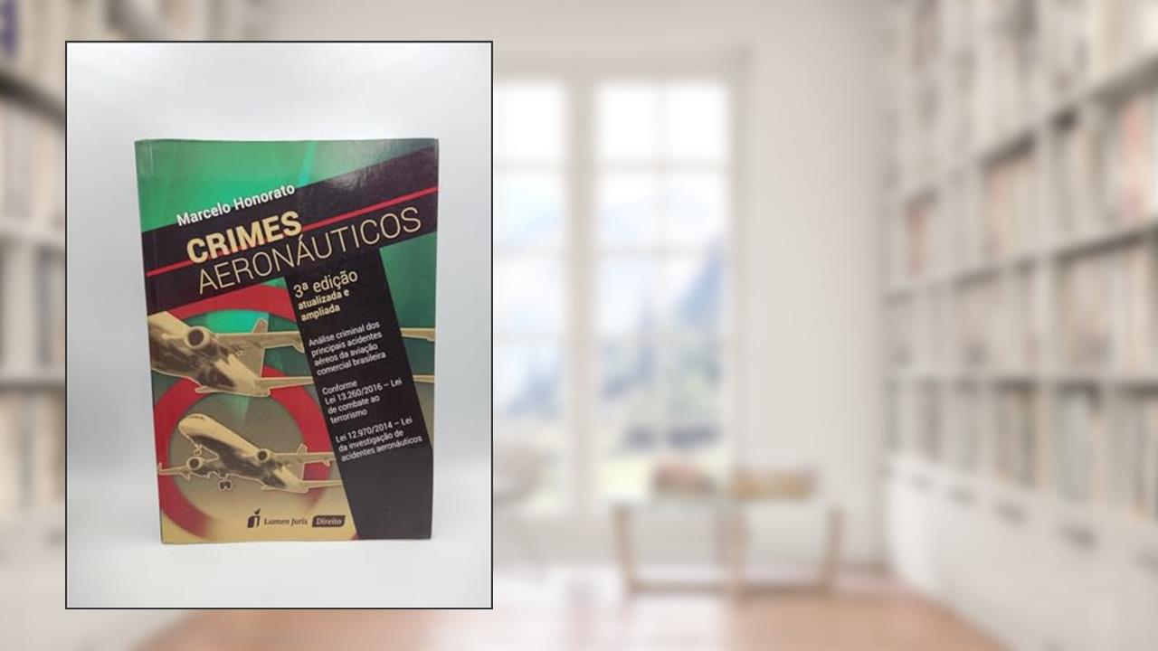 Capa de Crimes Aeronáuticos, do autor Marcelo Honorato