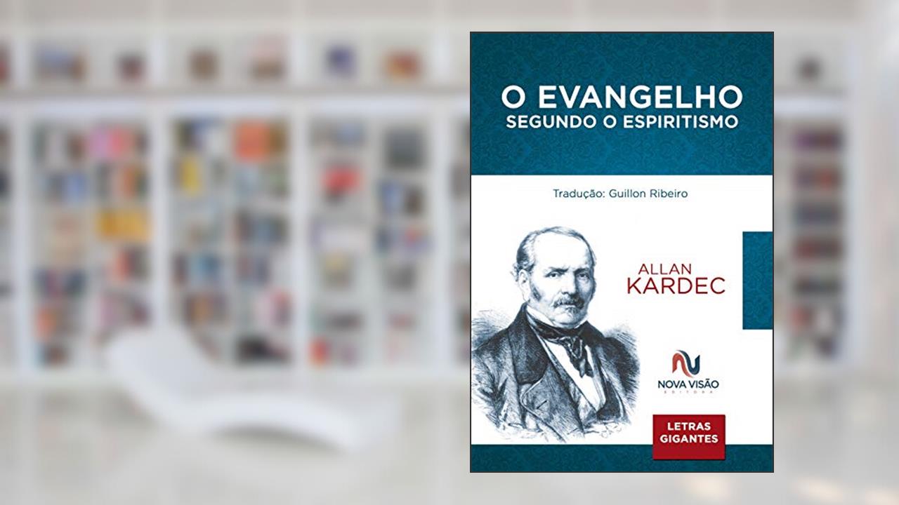 Capa de O evangelho segundo o espiritismo - letras gigantes, do autor Allan Kardec
