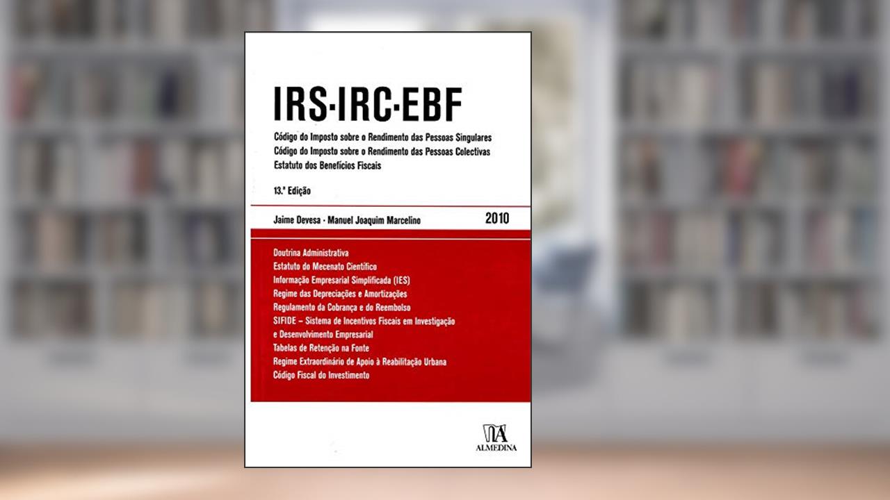 Capa de IRS - IRC - EBF, do autor Jaime Devesa; Manuel Joaquim Marcelino