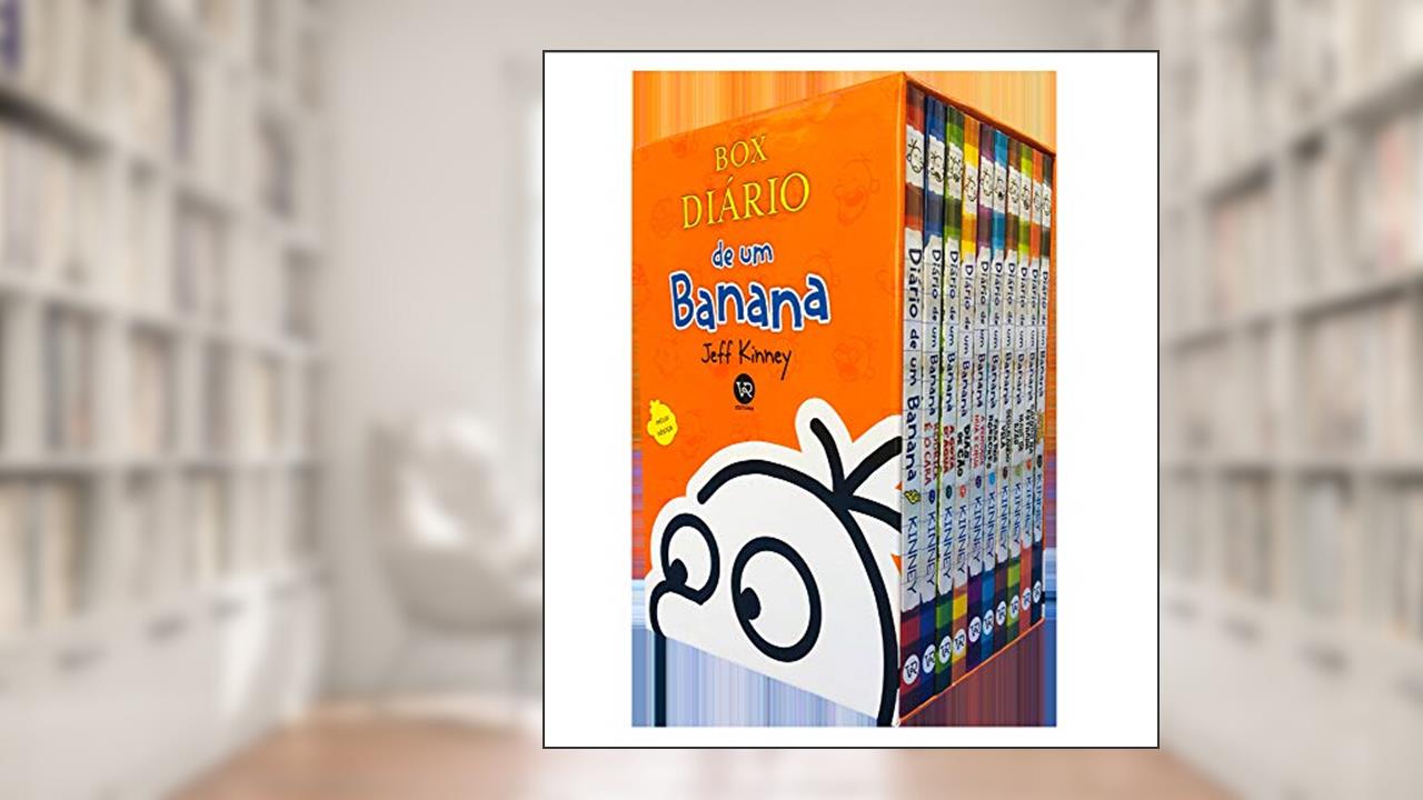 Capa de Box Diário de um banana -10 volumes, do autor Jeff Kinney