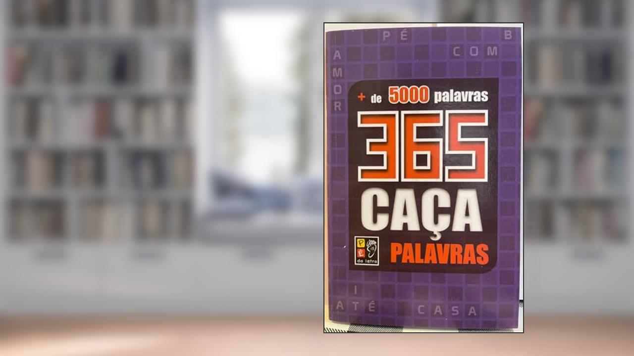 Capa de 365 Caca Palavras - Roxo, do autor James Misse; Pé Da Letra