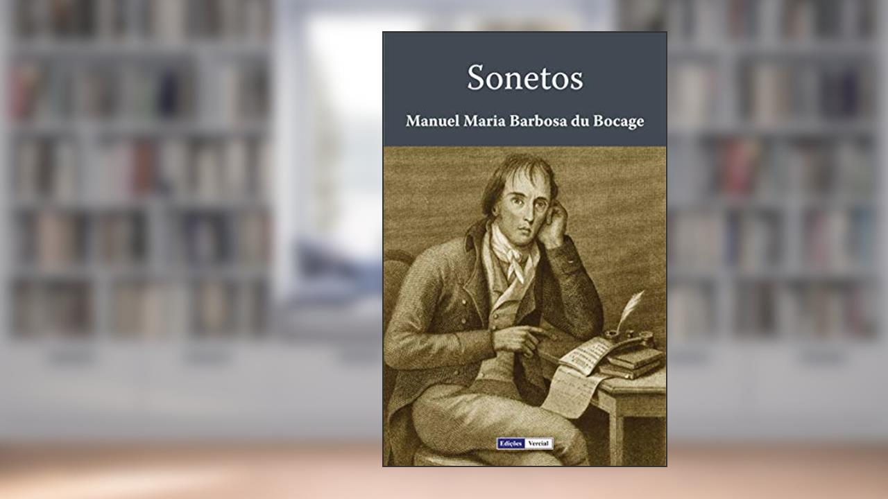 Capa de Sonetos, do autor Manuel Maria Barbosa du Bocage