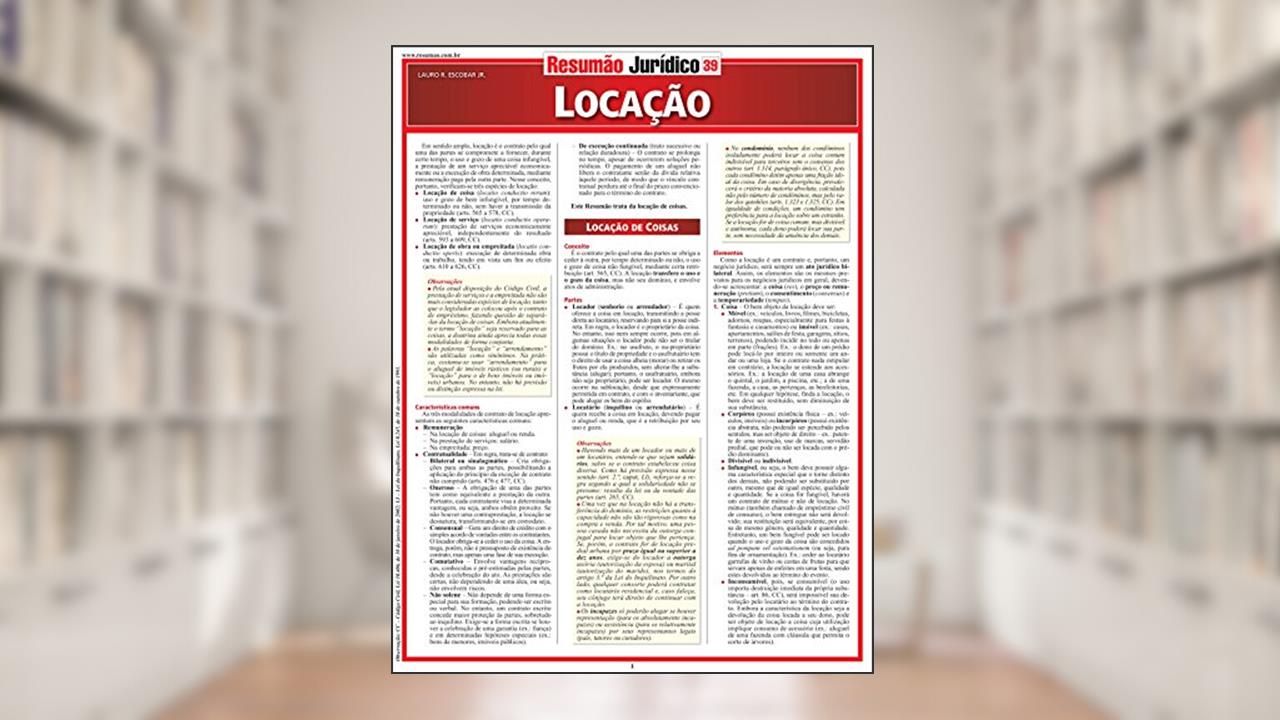 Capa de Locação, do autor Lauro R. Escobar Jr.