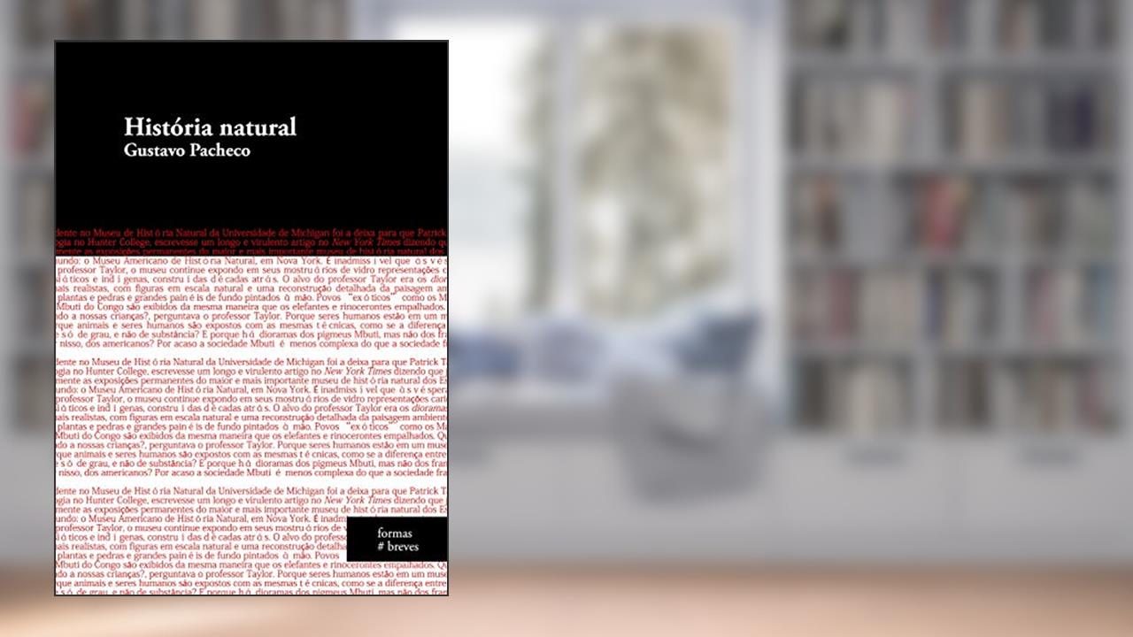 Capa de História natural (Formas Breves), do autor Gustavo Pacheco