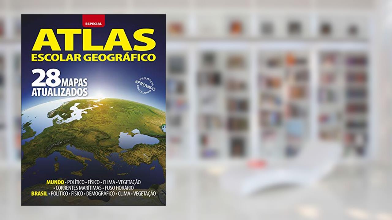 Capa de Atlas escolar geográfico - Especial - 28 mapas atualizados, do autor On Line Editora
