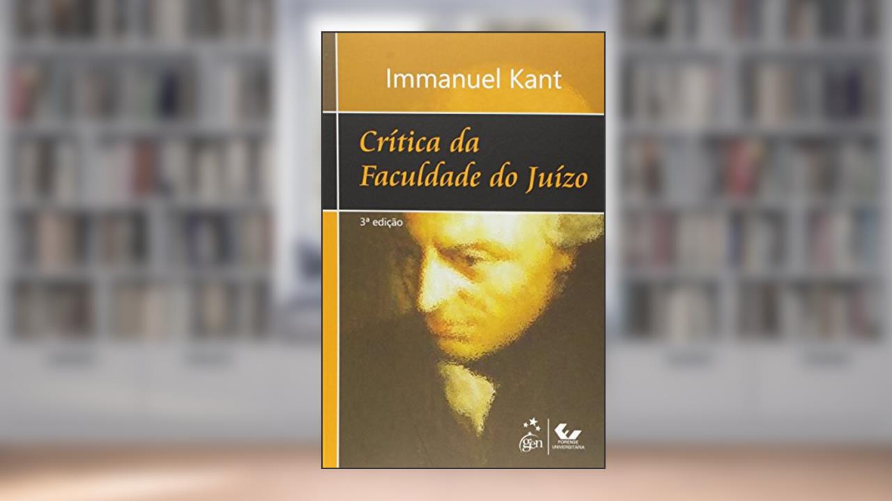 Capa de Crítica da Faculdade do Juízo, do autor Immanuel Kant