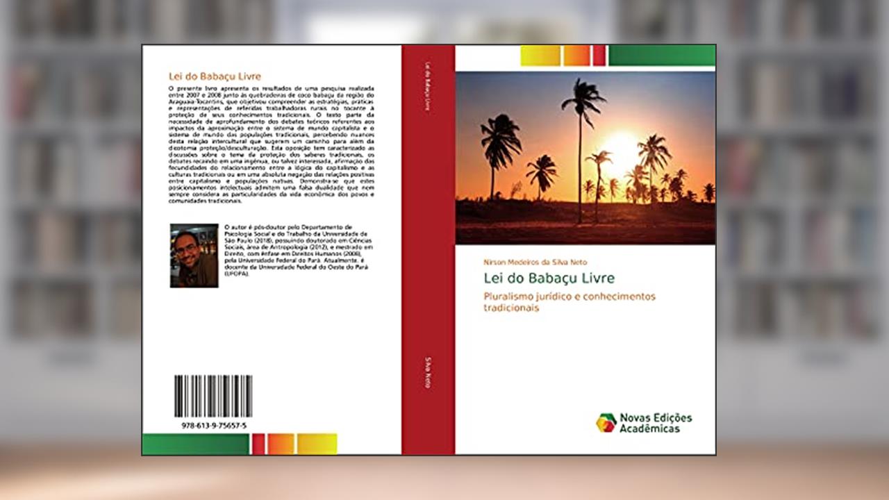 Capa de Lei do Babaçu Livre: Pluralismo jurídico e conhecimentos tradicionais, do autor Nirson Medeiros Da Silva Neto