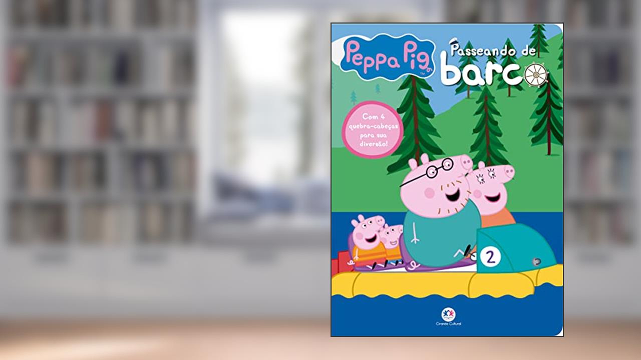 Capa de Peppa Pig Passeando de Barco: Com 4 Quebra-Cabeças para Sua Diversão!, do autor Ciranda Cultural