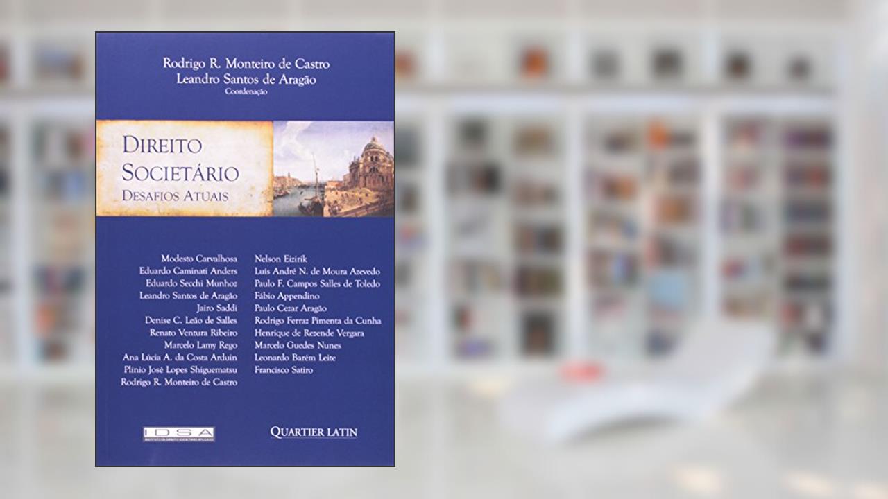 Capa de Direito Societário, do autor Leandro Santos de Aragão; Rodrigo R. Monteiro de Castro