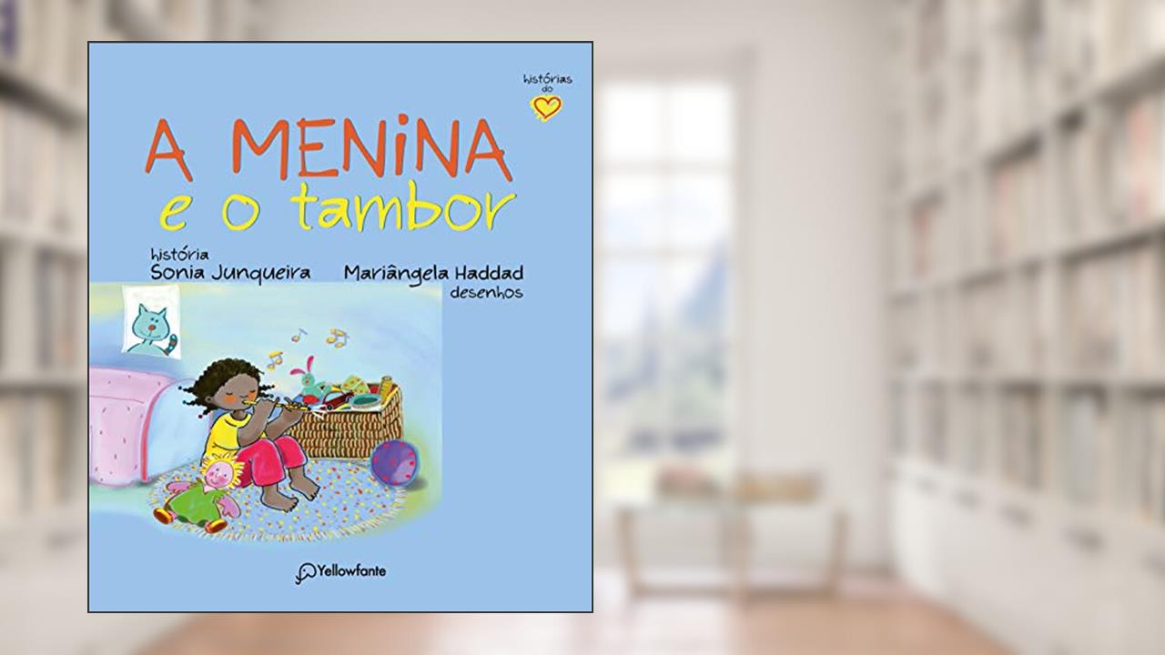 Capa de A menina e o tambor, do autor Sonia Junqueira