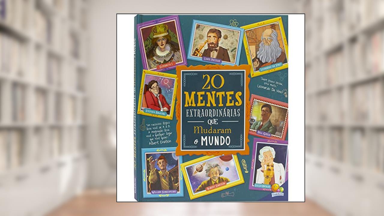 Capa de Histórias Extraordinárias: 20 Mentes Extraordinárias Que Mudaram o Mundo, do autor Moon SRL