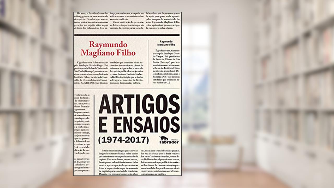 Capa de Artigos e ensaios (1974-2017), do autor Raymundo Magliano Filho