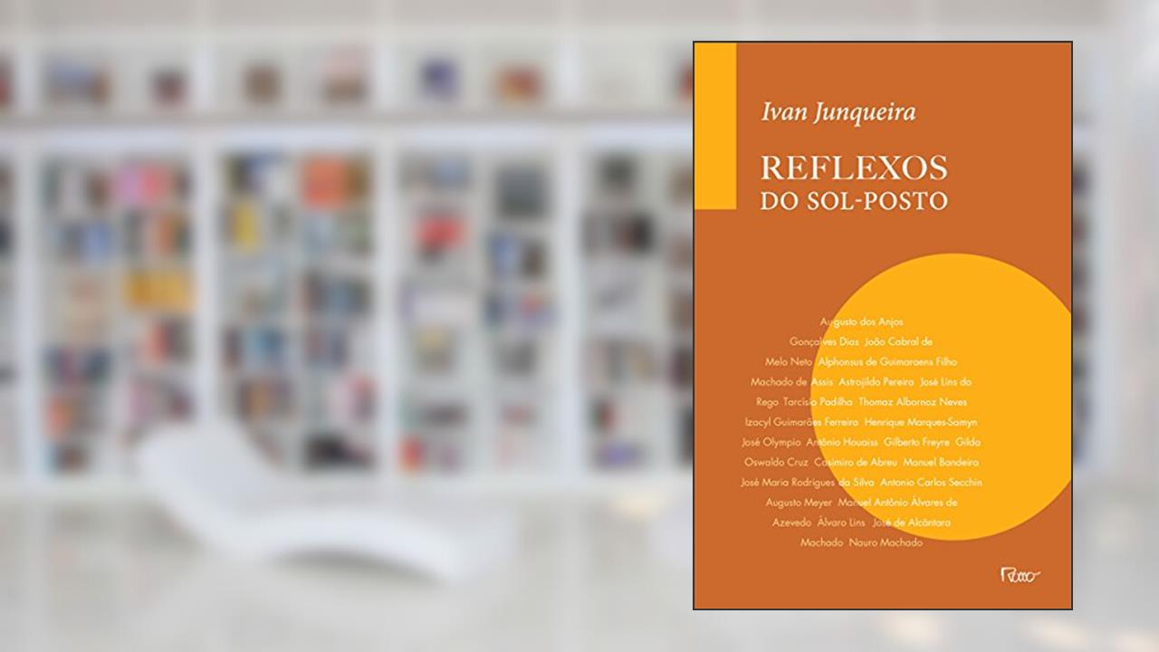 Capa de Reflexos do sol-posto, do autor Ivan Junqueira