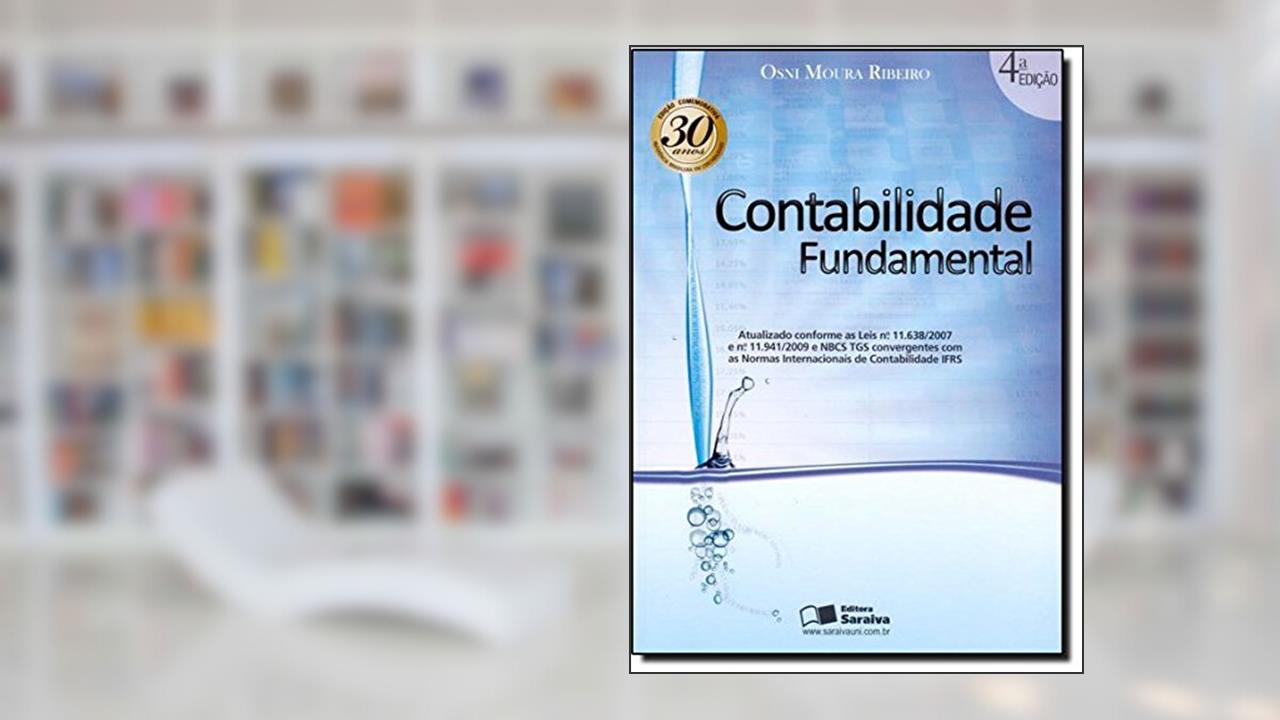 Capa de Contabilidade Fundamental, do autor Osni Moura Ribeiro