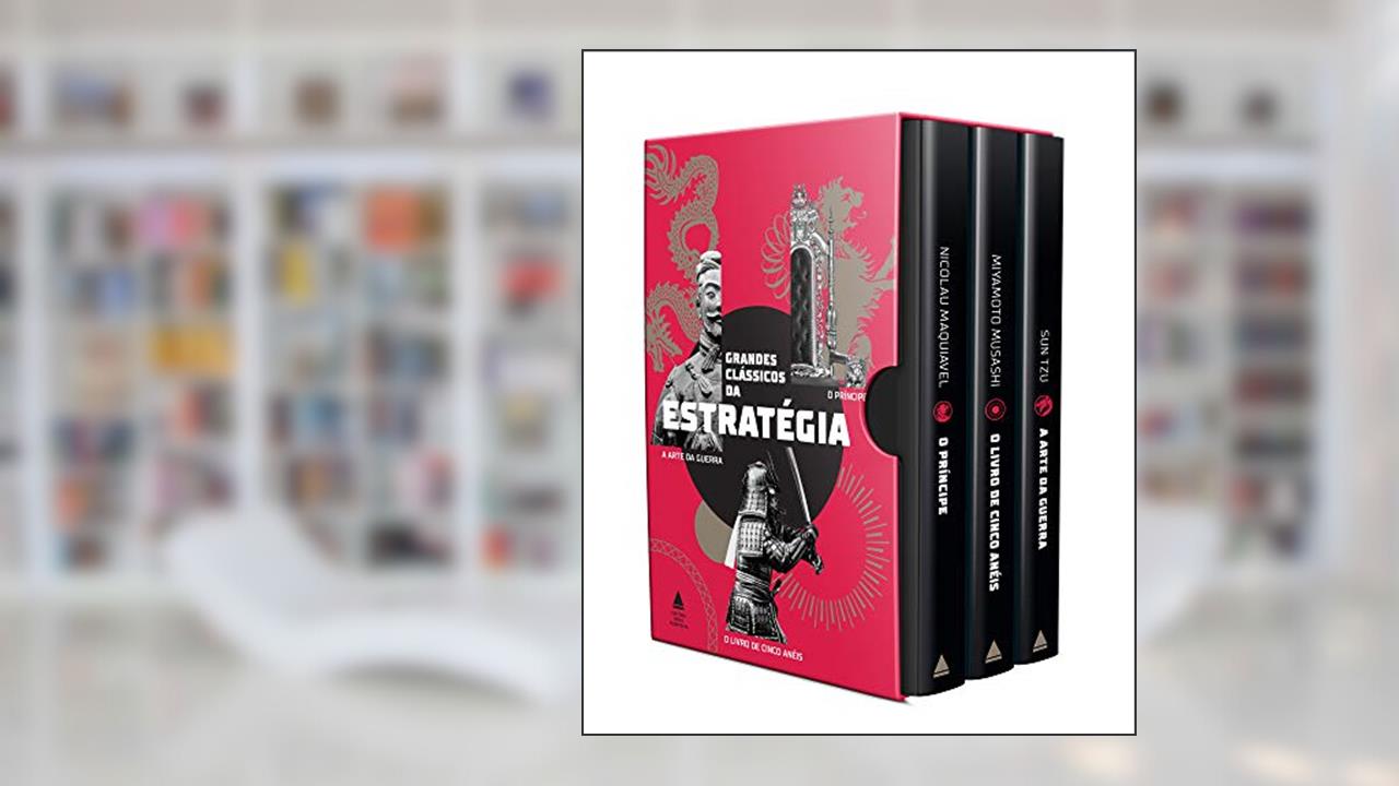 Box Grandes clássicos da estratégia, do autor Miyamoto Musashi; Sun Tzu; Nicolau Maquiavel