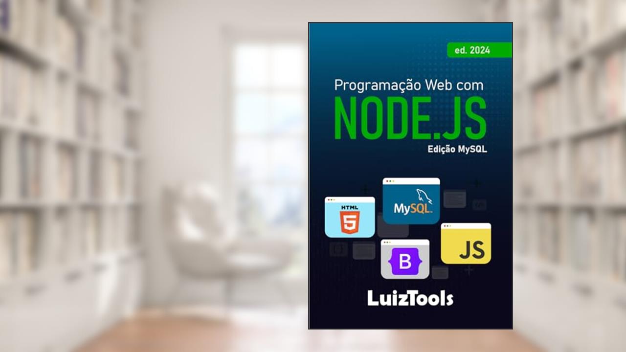 Capa de Programação Web com Node.js: Edição MySQL, do autor Luiz Duarte