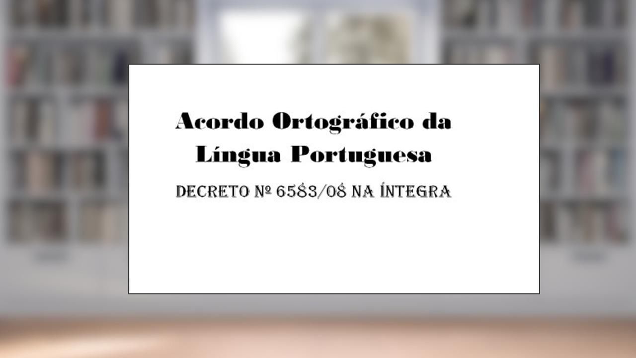 Capa de Íntegra do Decreto do Acordo Ortográfico da Língua Portuguesa, do autor Casa Civil Subchefia Assuntos Jurídicos Presidência da República do Brasil