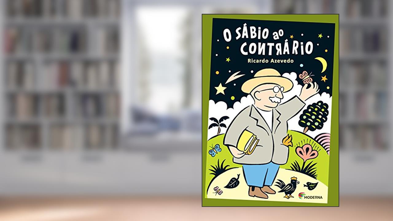 Capa de O sábio ao contrário, do autor Ricardo Azevedo