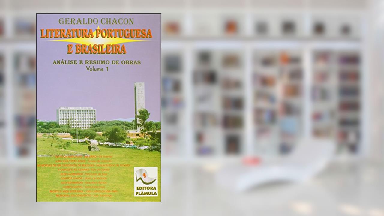 Capa de Literatura Portuguesa E Brasileira - Volume 1, do autor Geraldo Chacon