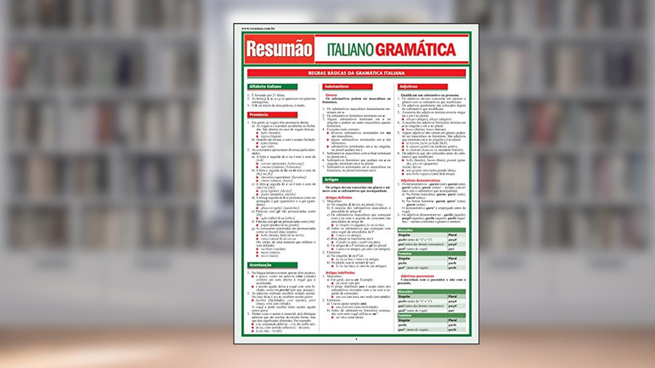 Capa de Italiano - Gramática, do autor Liliane Arnet