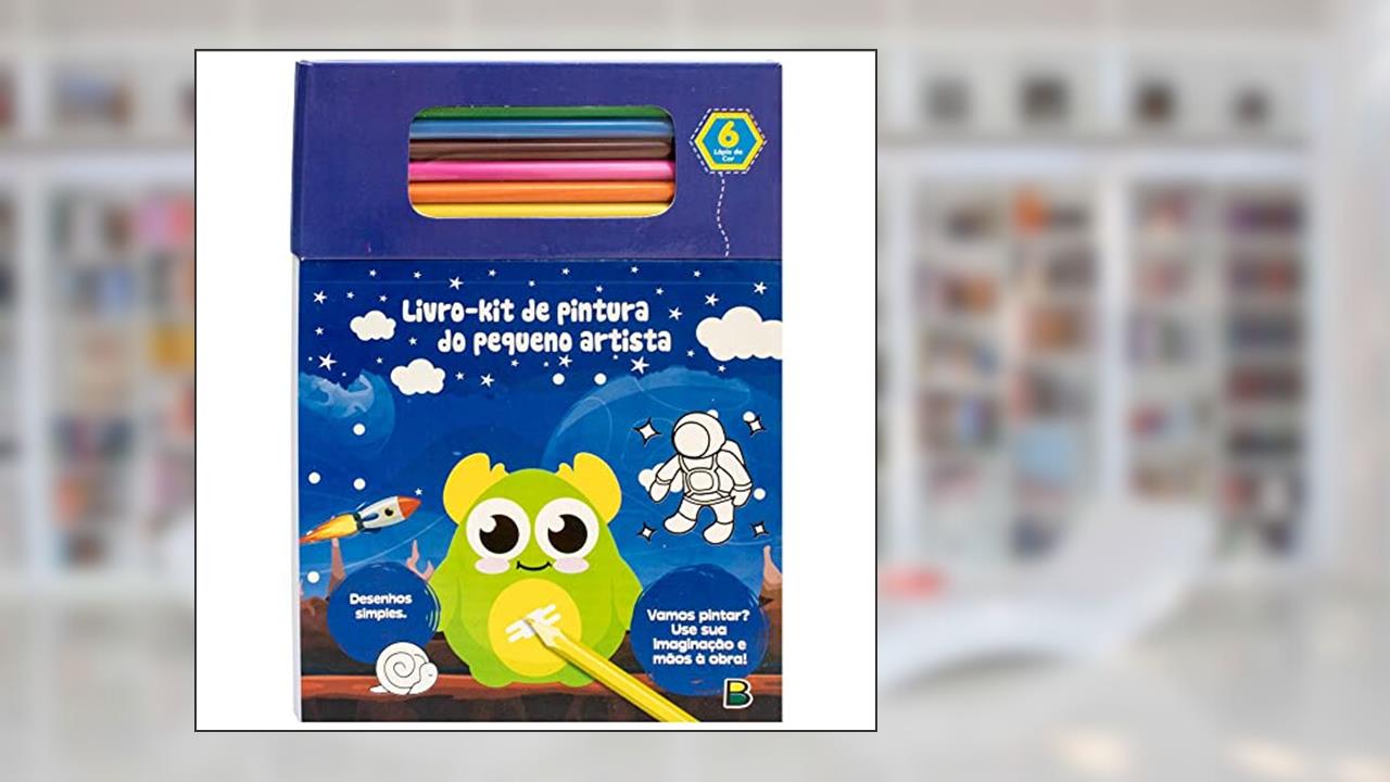 Capa de Livro de Pintura do Pequeno Artista: Azul, do autor Brijbasi Art Press Ltd