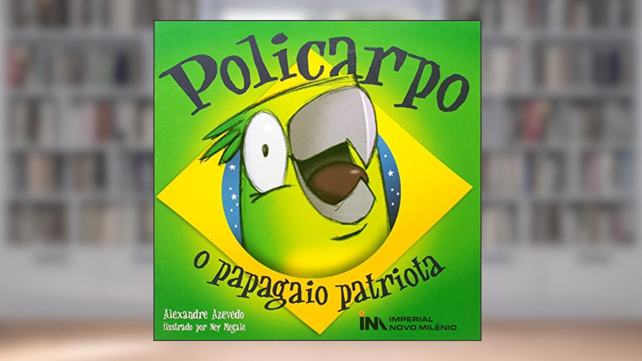 Capa de Policarpo. O Papagaio Patriota - Coleção Rima Que Anima, do autor Alexandre Azevedo