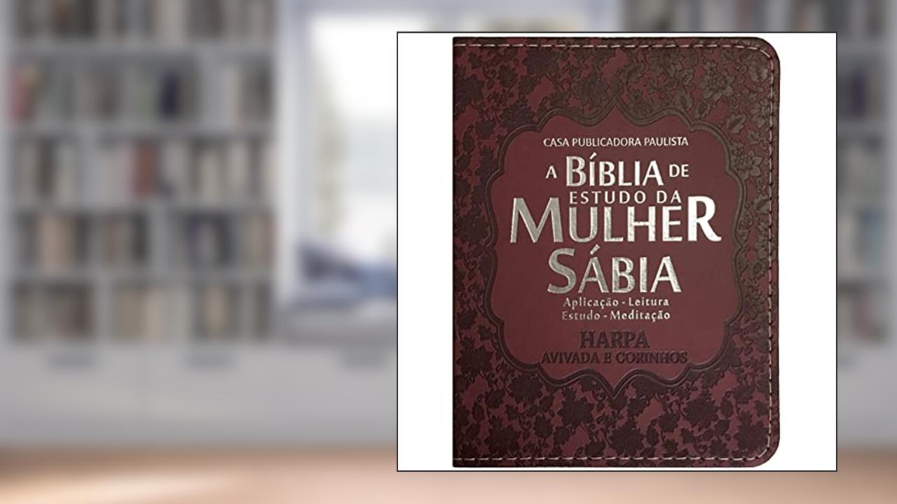 Capa de Bíblia da Mulher Sábia Versão Para Bolsa - Dália - (Bordô), do autor Cpp