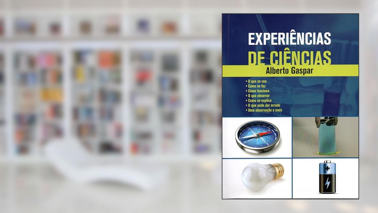 Capa de Experiências de Ciências, do autor Alberto Gaspar