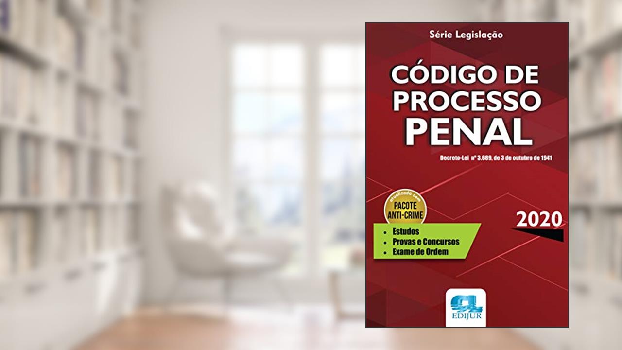 Capa de Código De Processo Penal - Série Legislação 2020, do autor Cristiani Tomaz (coord) Venancio