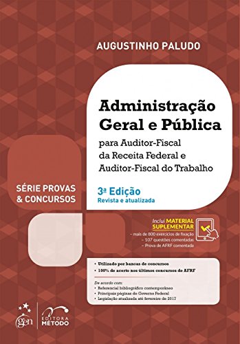Ler Série Provas & Concursos - Administração Geral e Pública - Afrf e Aft, do autor Augustinho Vicente Paludo Ler Série Provas & Concursos - Administração Geral e Pública - Afrf e Aft, do autor Augustinho Vicente Paludo