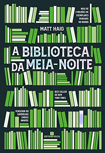 Capa de A Biblioteca da Meia-Noite, de Matt Haig