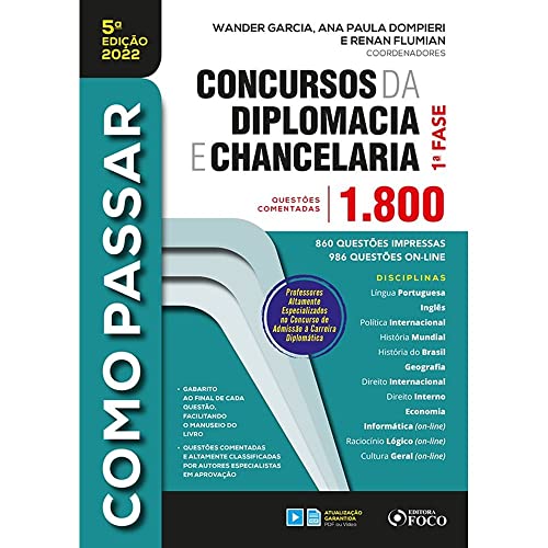 Ler COMO PASSAR EM CONCURSOS DA DIPLOMACIA E CHANCELARIA - 1.800 QUESTÕES COMENTADAS - 5ª ED - 2022, do autor André Roncaglia de Carvalho; Anthony Rosenberg; Simionato; Eloy Gustavo de Souza; Felipe Ferreira Ramos; Fernanda Franco; Filipe Ler COMO PASSAR EM CONCURSOS DA DIPLOMACIA E CHANCELARIA - 1.800 QUESTÕES COMENTADAS - 5ª ED - 2022, do autor André Roncaglia de Carvalho; Anthony Rosenberg; Simionato; Eloy Gustavo de Souza; Felipe Ferreira Ramos; Fernanda Franco; Filipe