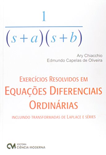 Ler Exercícios Resol. Em Equações Dif. Ordinárias, de Oliveira; Chiacchio